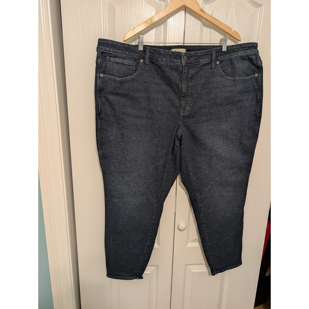 Nwt Madewell Women's 10" High Rise Skinny Jeans Casual Buttons Medium Blue 28W